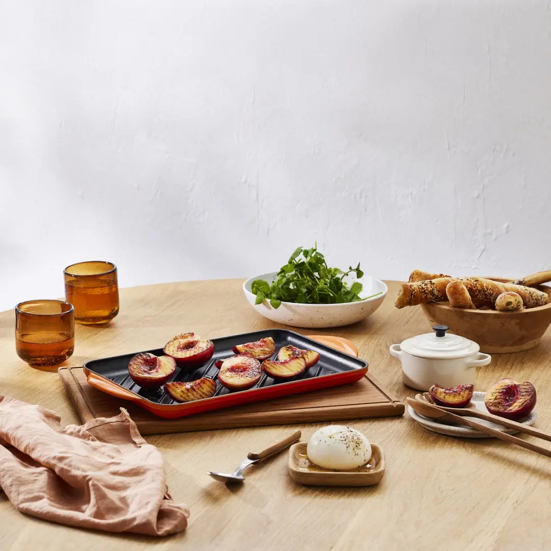 Le Creuset Tradition Grillplaat 32cm - Oranjerood
