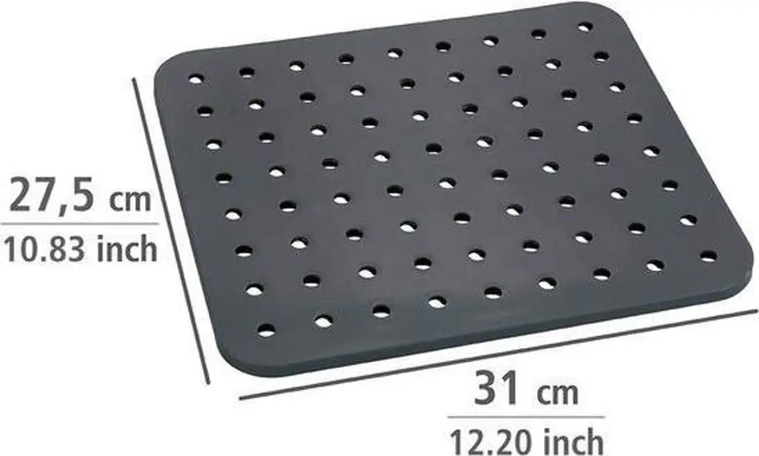Wenko Gootsteenmat Kristal 31x27,5cm Grijs - afbeelding 2 van 6