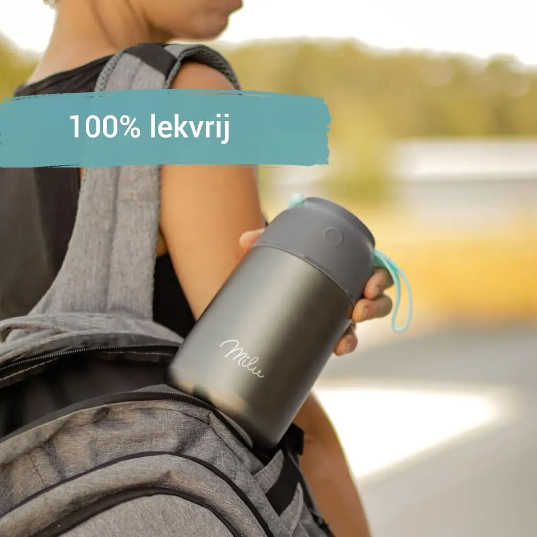 Milu Thermos Voedselcontainer 800ml - Grijs
