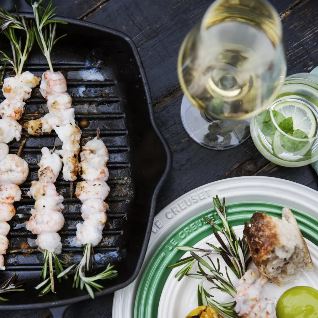 Le Creuset Signature Vierkante Grillpan 26cm - Mat Zwart