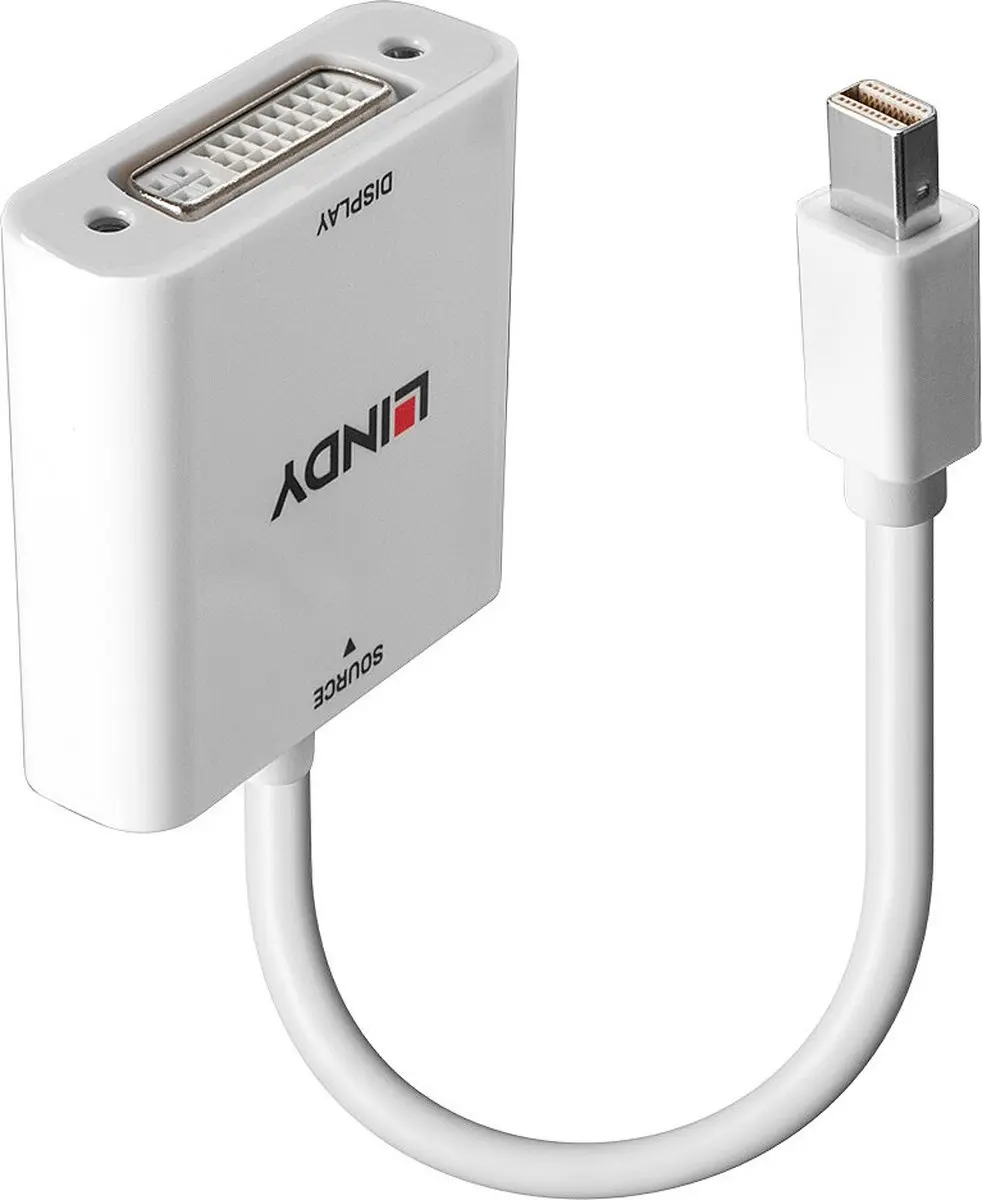 Lindy 38318 Mini DisplayPort naar DVI-I Adapter
