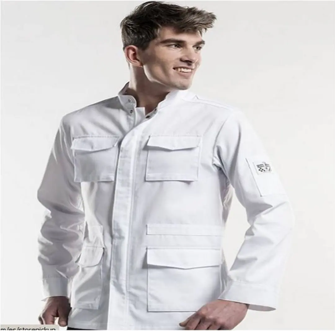 Chaud Devant Chef Jacket Parker Wit
