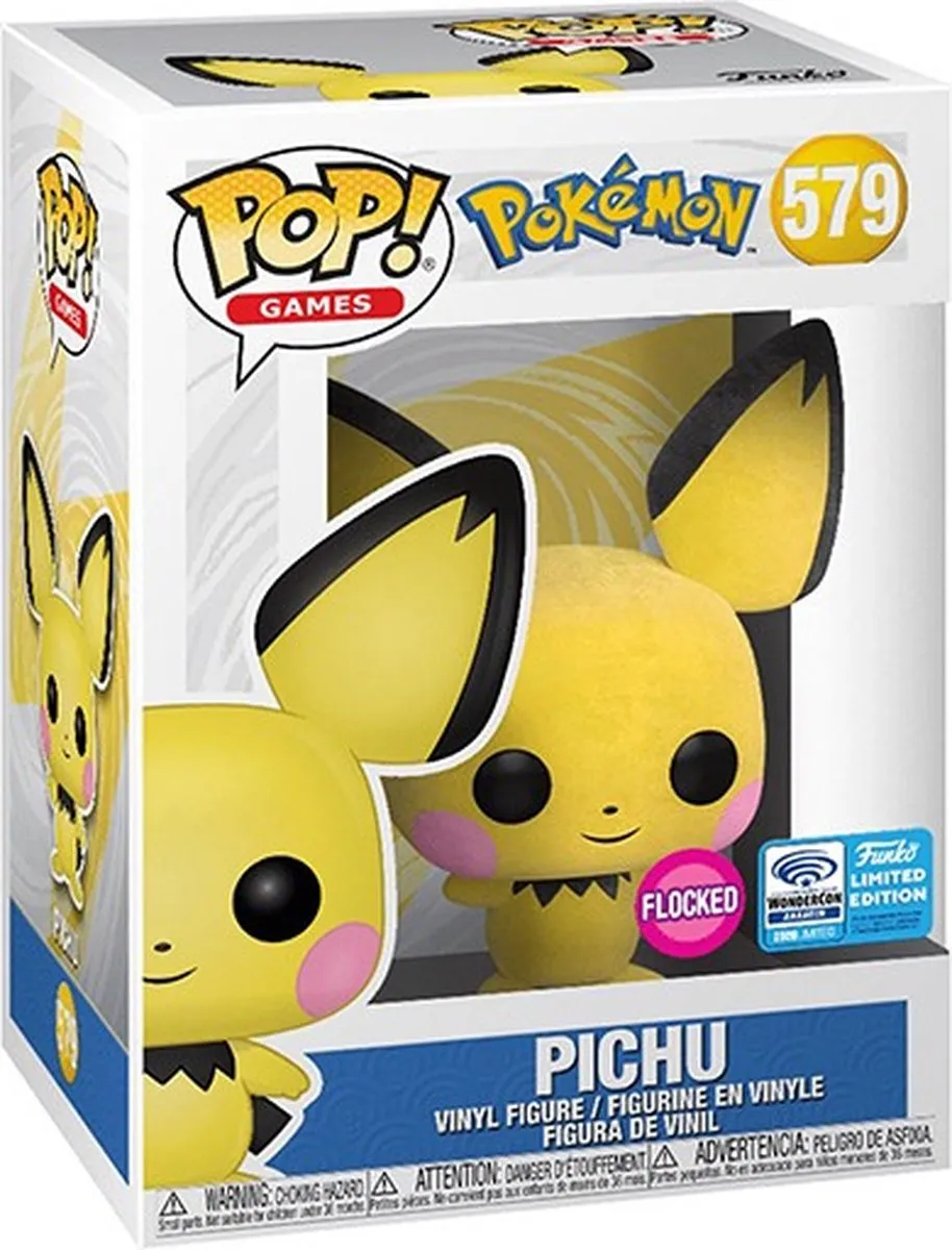 Funko Pop! Pokémon Pichu Flocked 64635 - Geel