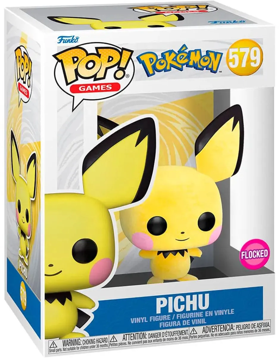 Funko Pop! Pokémon Pichu Flocked 64635 - Geel