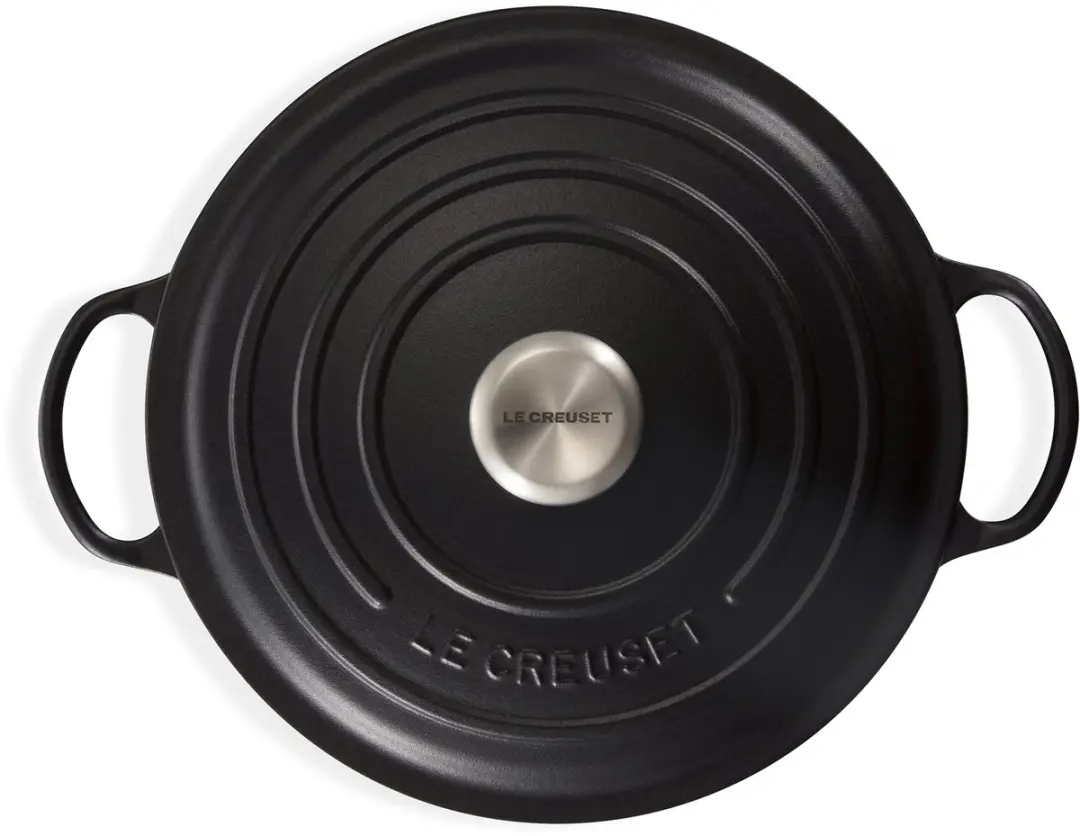 Le Creuset Signature Marmite Mat Zwart Ø 32cm - 7,0l - 13 Stuks