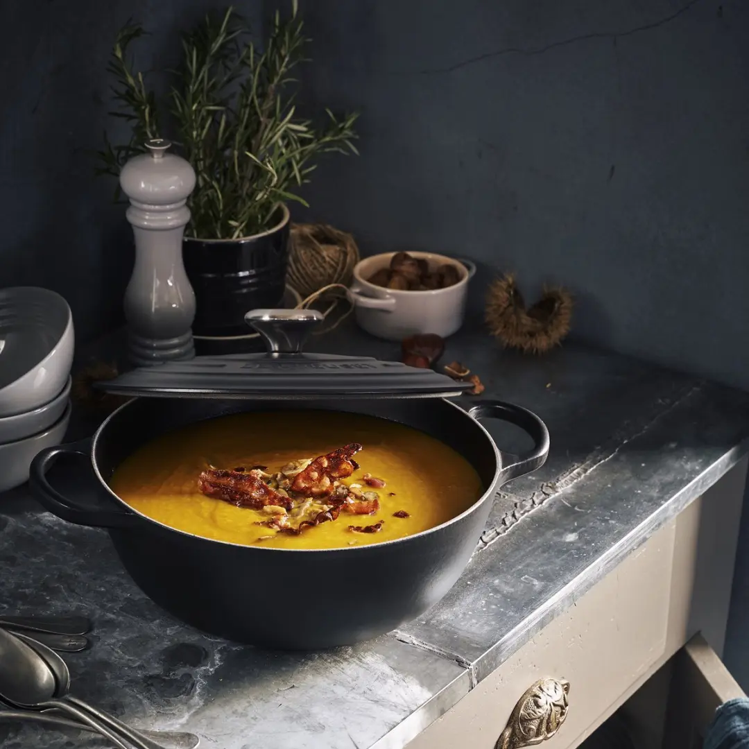 Le Creuset Signature Marmite Mat Zwart Ø 32cm - 7,0l - 13 Stuks