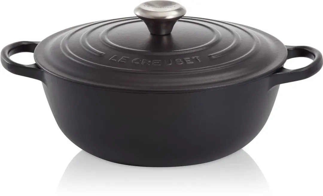 Le Creuset Signature Marmite Mat Zwart Ø 32cm - 7,0l - 13 Stuks