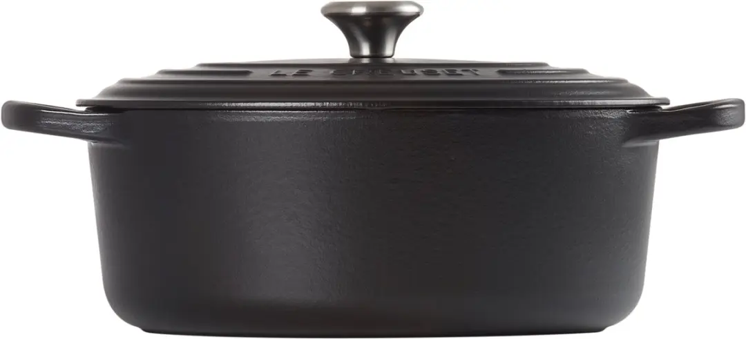 Le Creuset Signature Ovale Braadpan 29cm - 4,7L - Mat Zwart - 5 Stuks