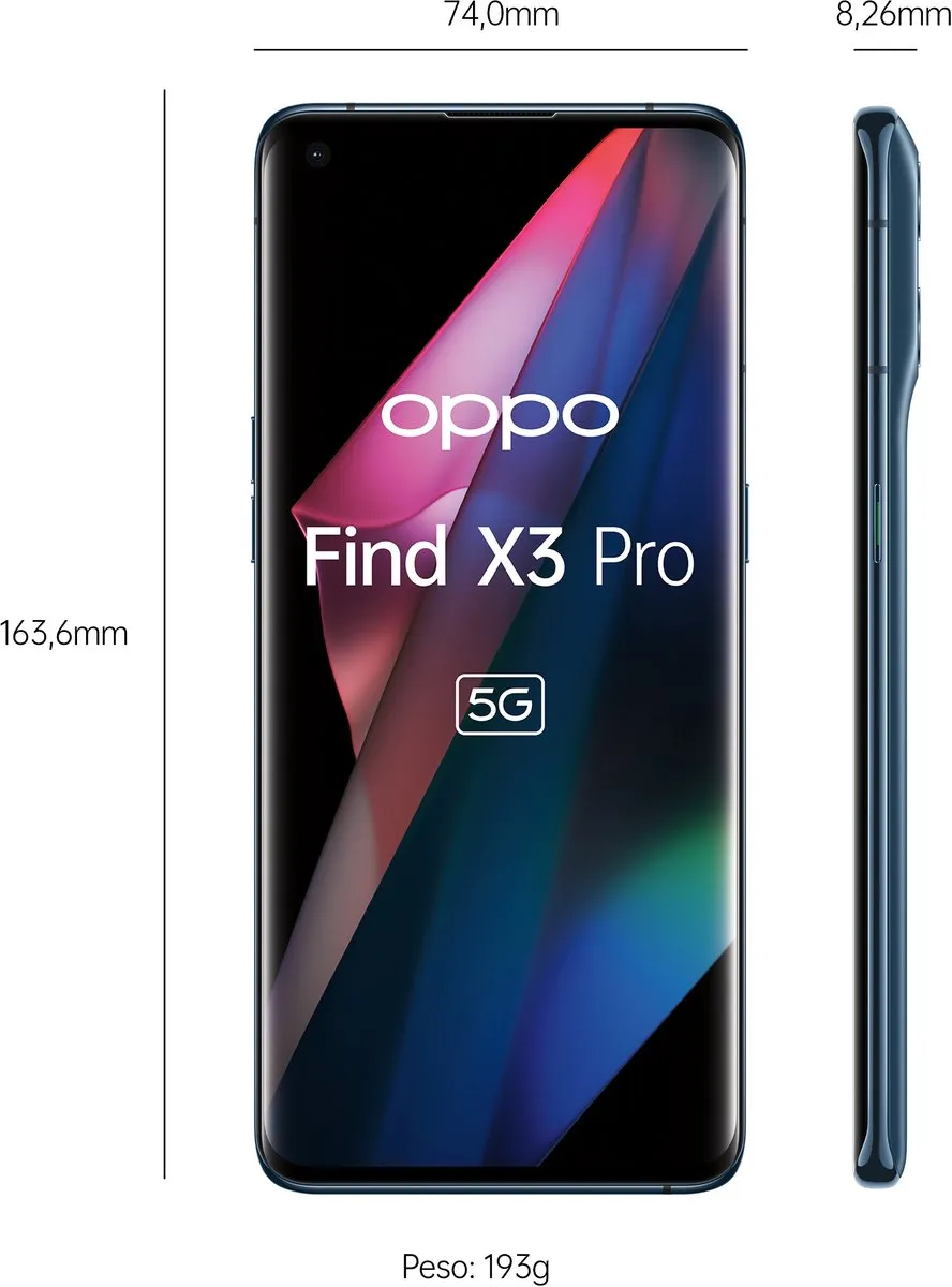 OPPO Find X3 Pro CPH2173BE Smartphone - 256GB - Blauw