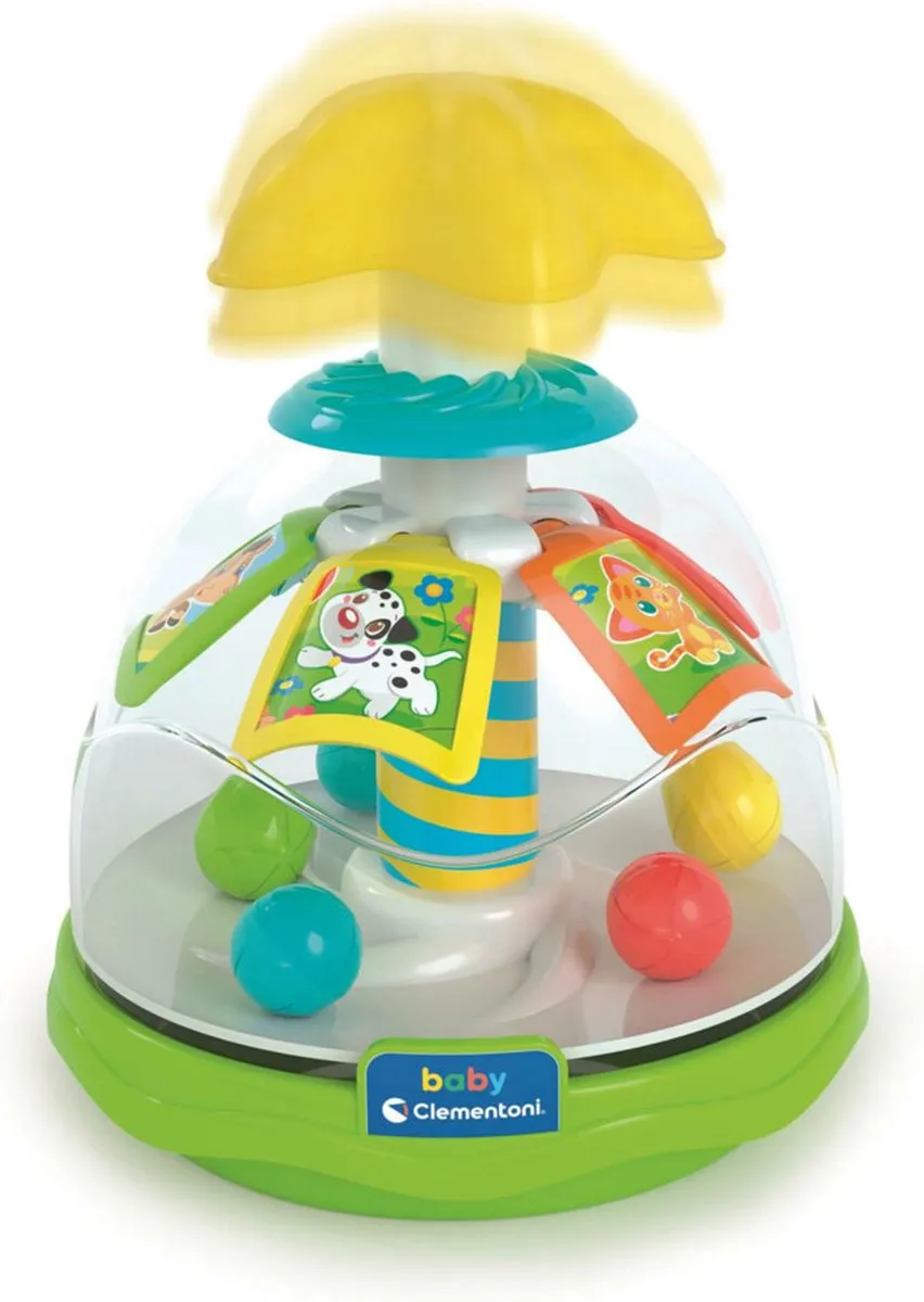 Clementoni Happy Animals Tol met Stuiterballen - Multicolor