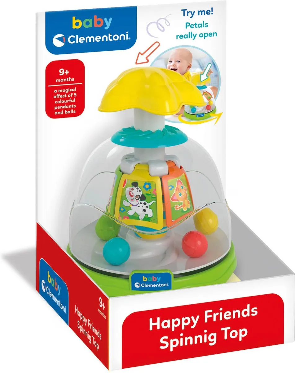 Clementoni Happy Animals Tol met Stuiterballen - Multicolor