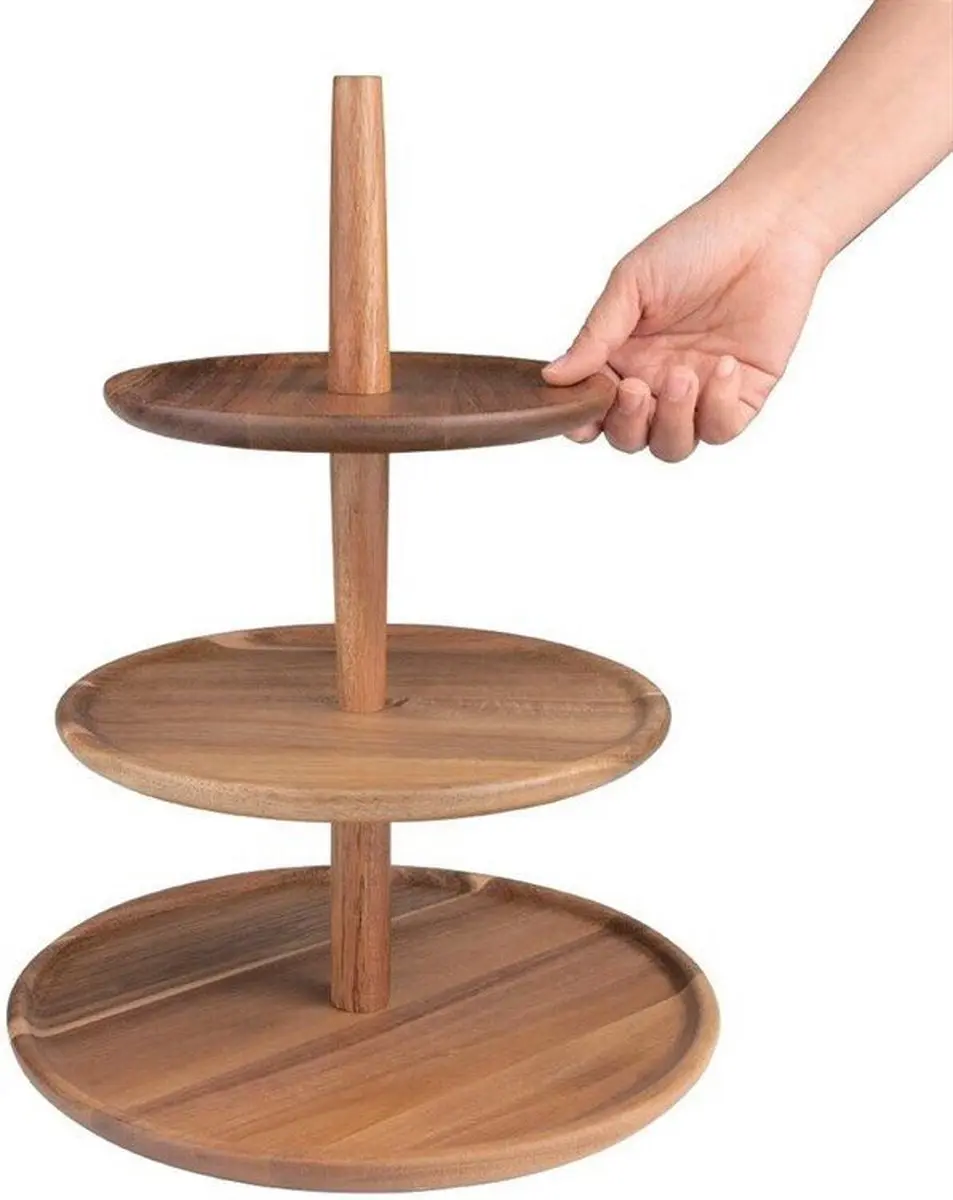 Olympia Acaciahouten Etagère FE152 - 305x395mm - Bruin