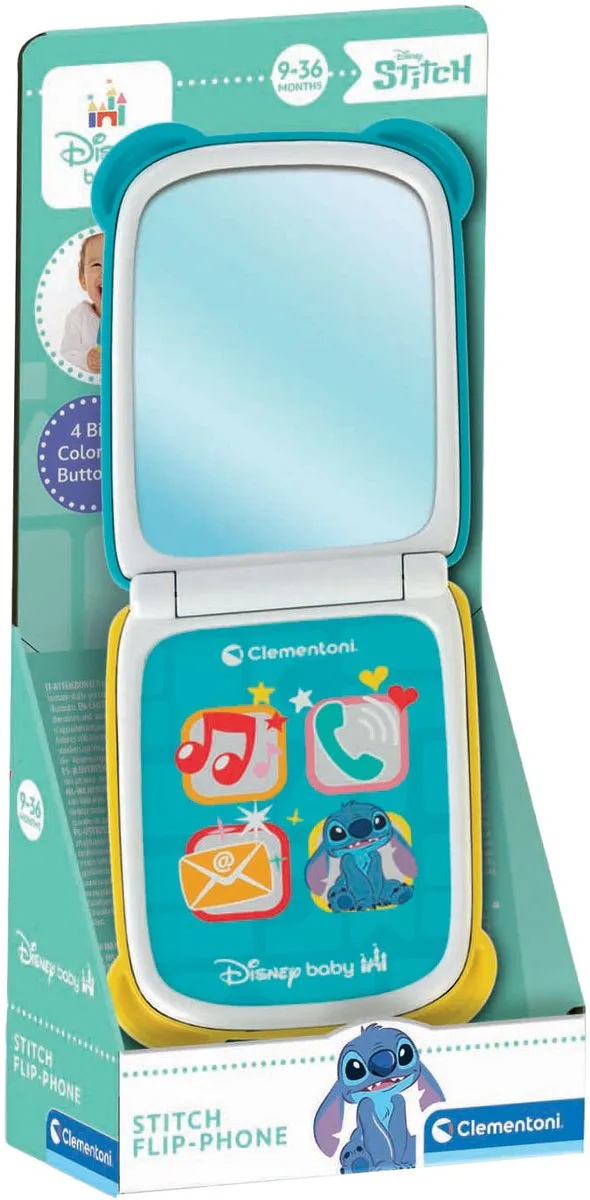 Clementoni Stitch Flip Phone Speelgoed - Multi kleuren