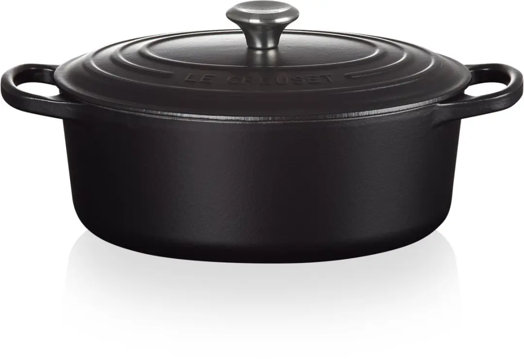 Le Creuset Signature Ovale Braadpan 27cm - 4,1L - Mat Zwart