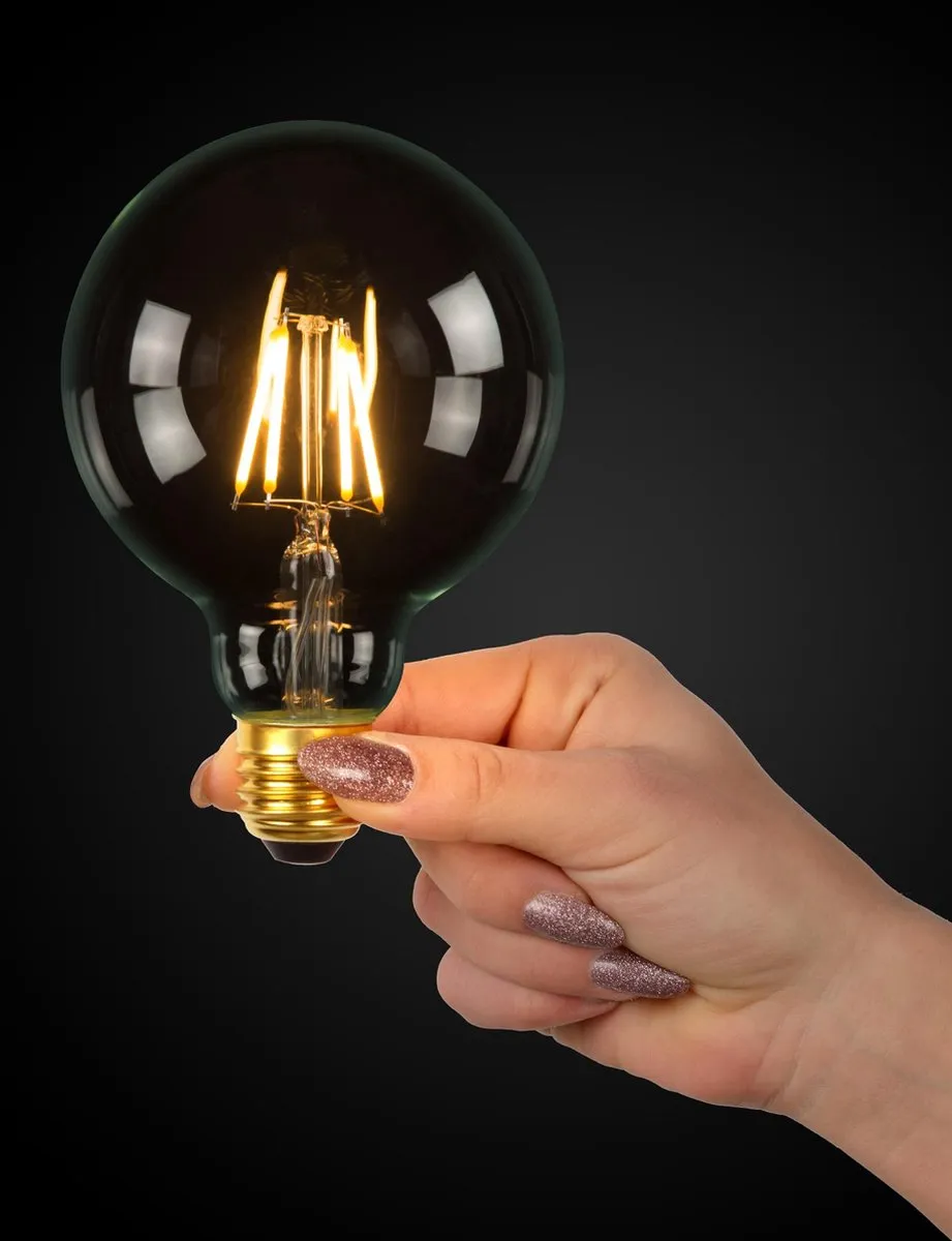 Lucide G80 Class A LED Lamp E27 7W 2700K - Ø8cm Transparant