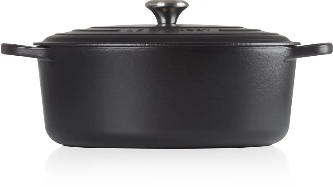 Le Creuset Signature Ovale Braadpan 35cm - 8,9L - Mat Zwart - 30 Stuks