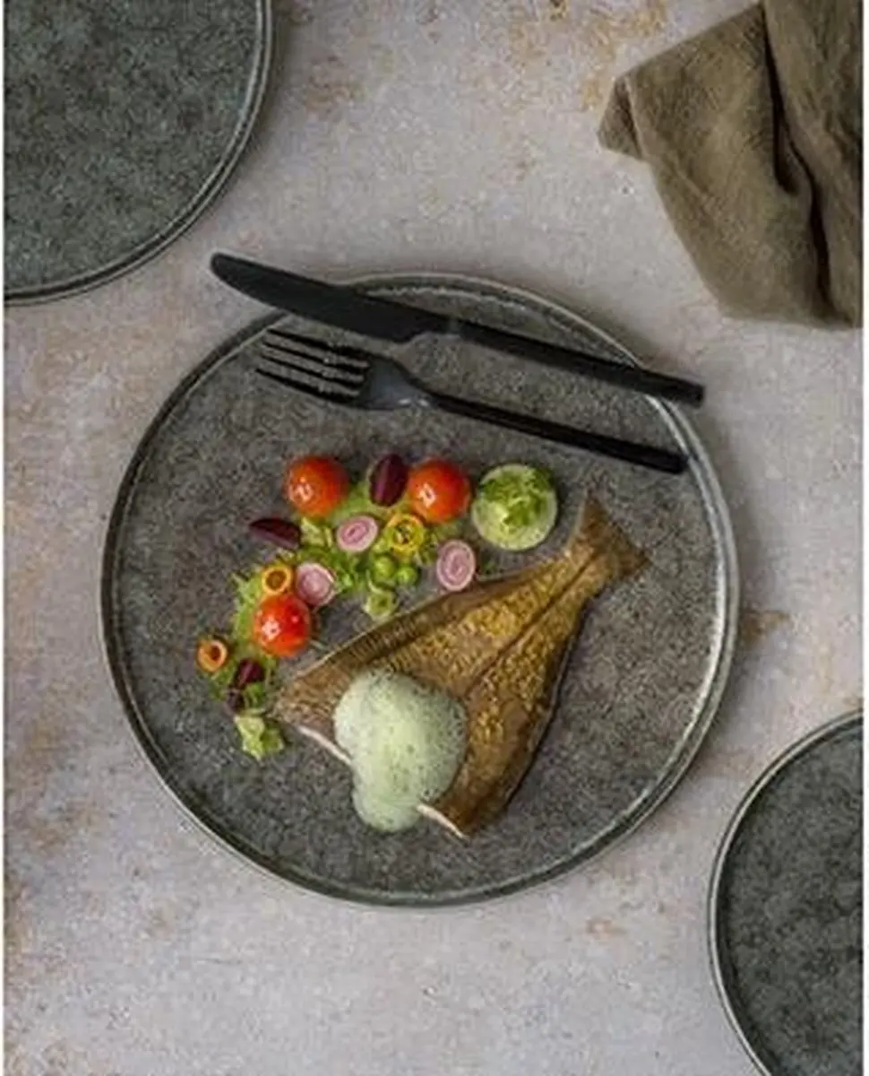 Cosy&Trendy Istra Plat Bord - 26.5cm - Grijs-Groen