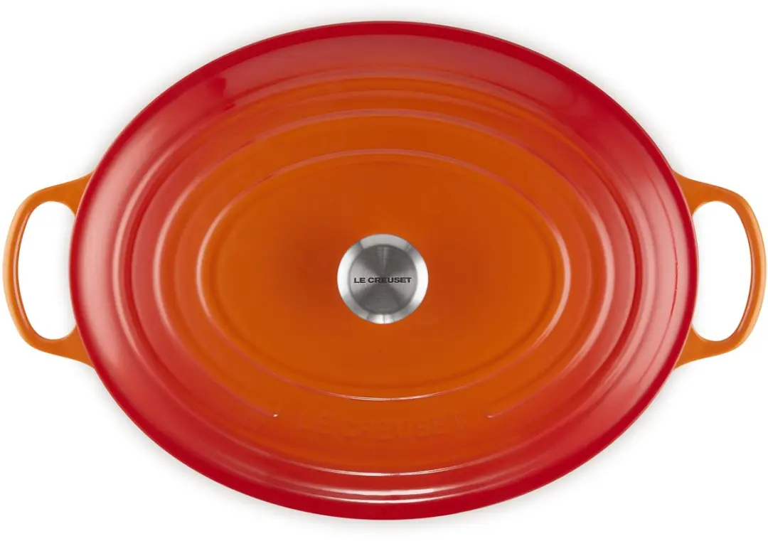 Le Creuset Signature Ovale Braadpan 40cm - 13,9L - Oranjerood