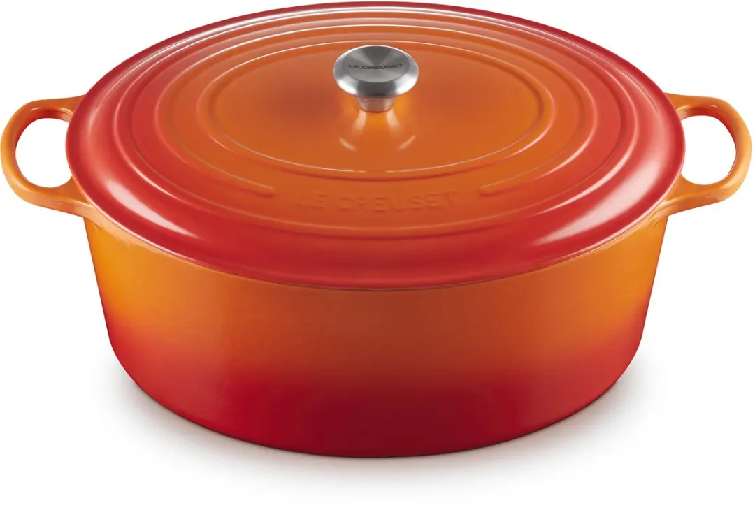 Le Creuset Signature Ovale Braadpan 40cm - 13,9L - Oranjerood
