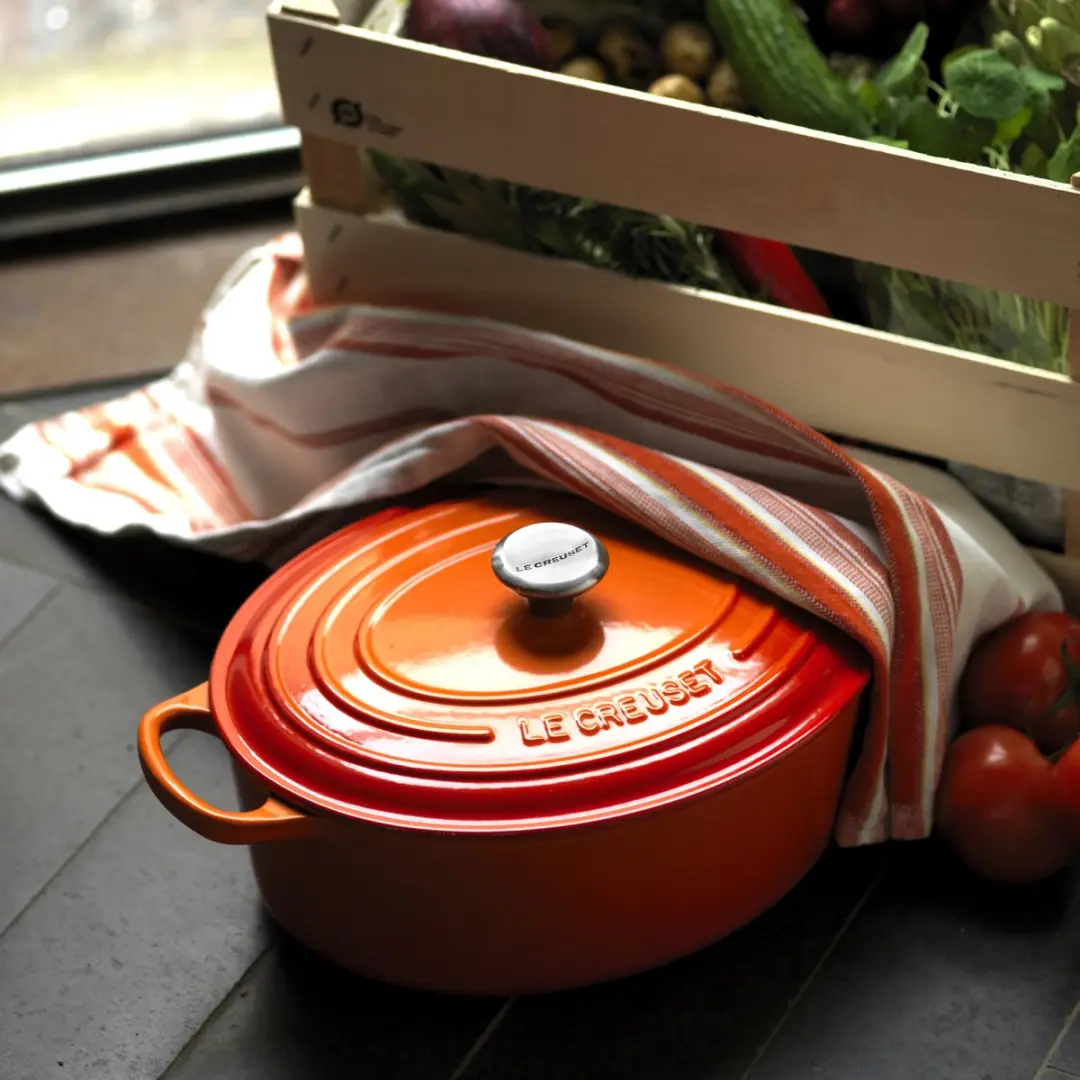 Le Creuset Signature Ovale Braadpan 40cm - 13,9L - Oranjerood