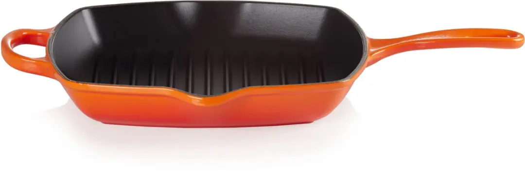 Le Creuset Signature Vierkante Grillpan 26cm - Oranjerood