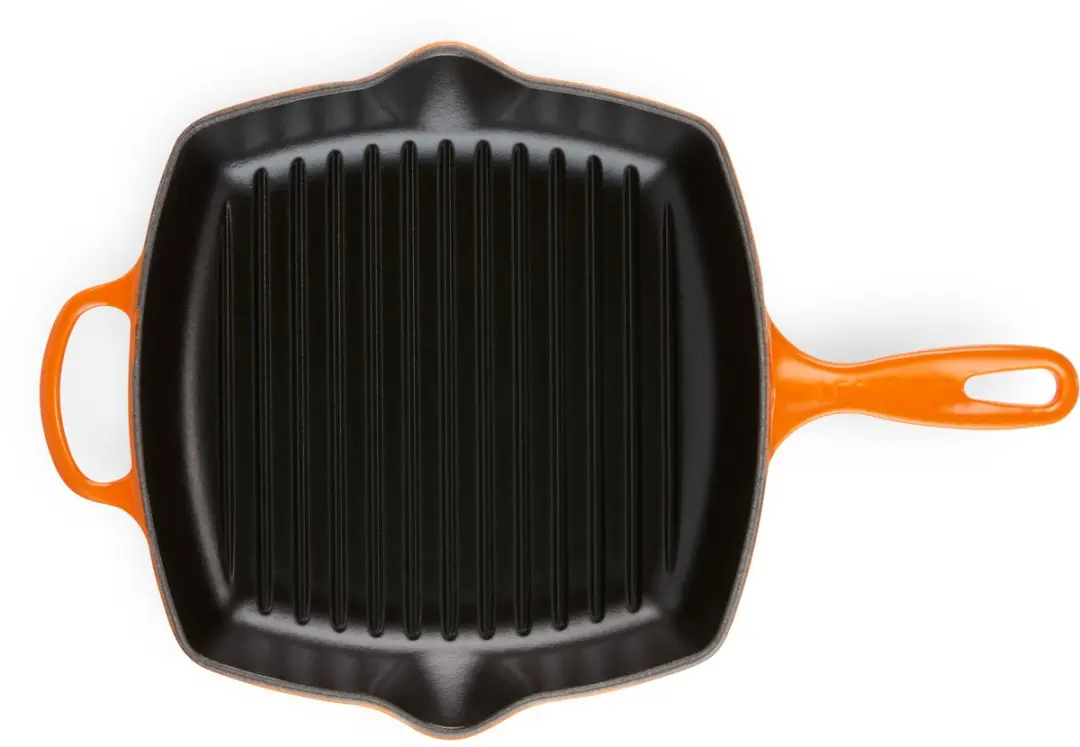 Le Creuset Signature Vierkante Grillpan 26cm - Oranjerood