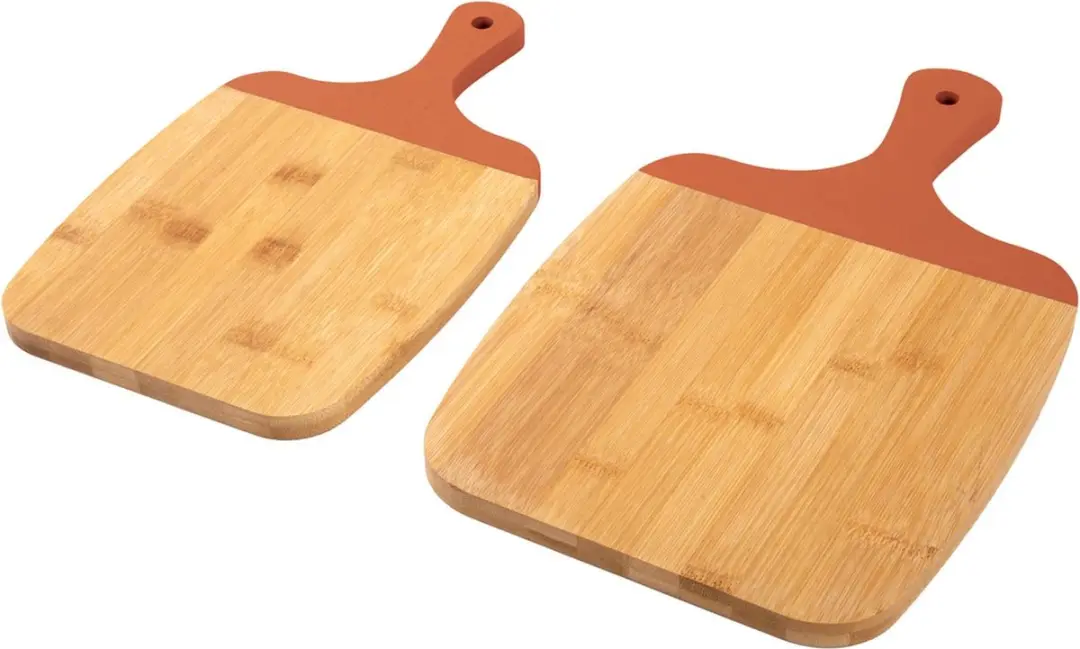 Present Time Gourmet Snijplankset 23x38cm - 2 Stuks - Oranje