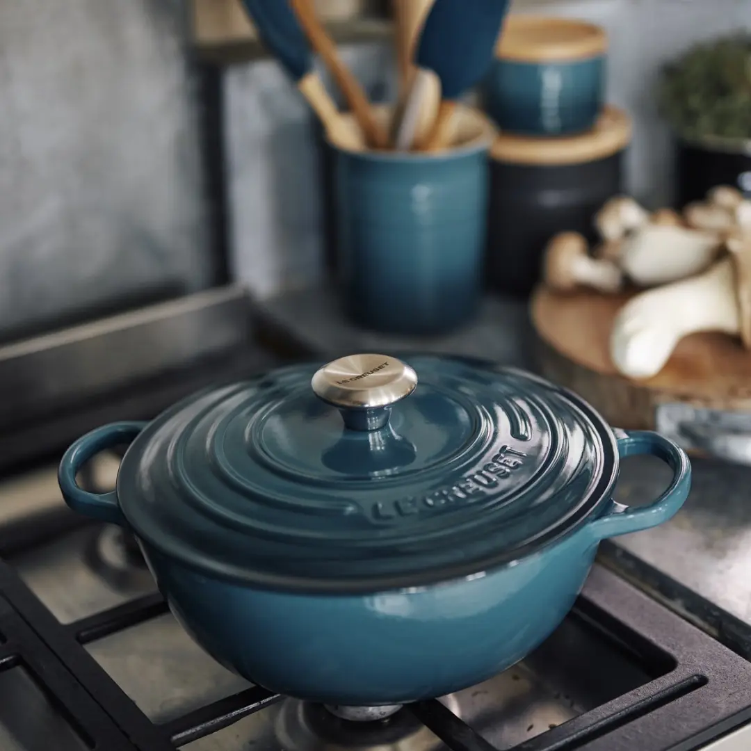 Le Creuset Signature Marmite Deep Teal 26cm - 4,1L - 6 Stuks