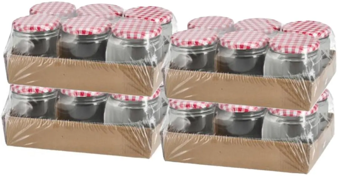 Excellent Houseware Weckpot 100ml - 24 Stuks - Transparant