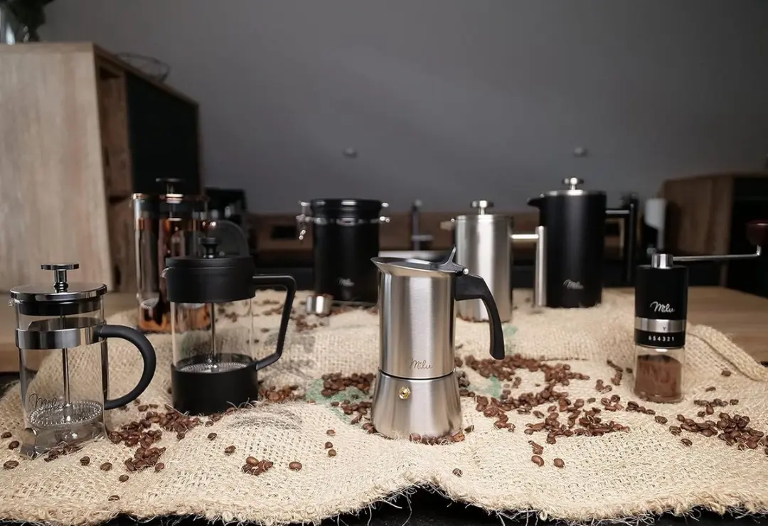 Milu Percolator Inductie 4 Kopjes RVS - 200ml Zilver