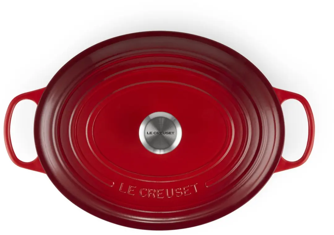 Le Creuset Signature Ovale Braadpan 33cm - 7,5L - Kersenrood
