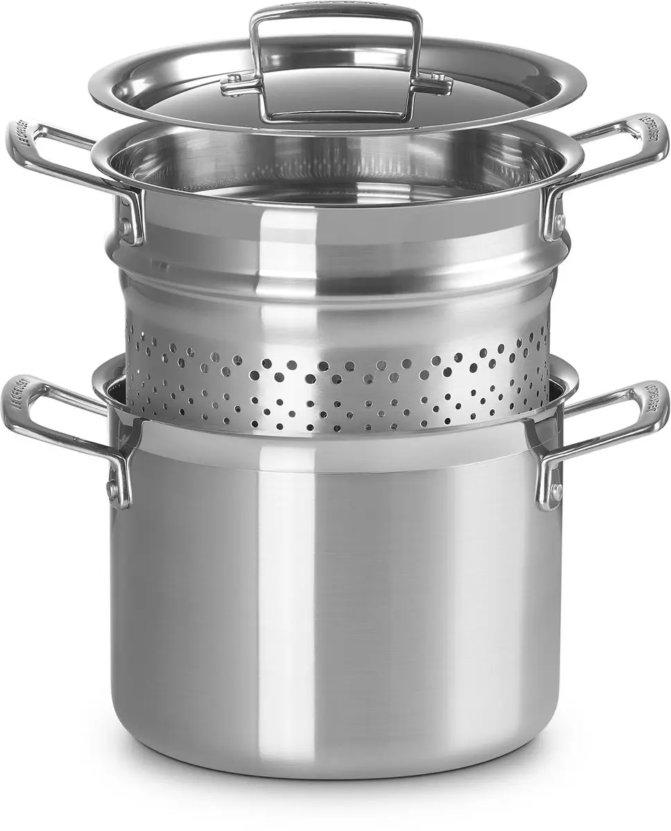 Le Creuset RVS Kookpan Ø 20cm - 5,0L