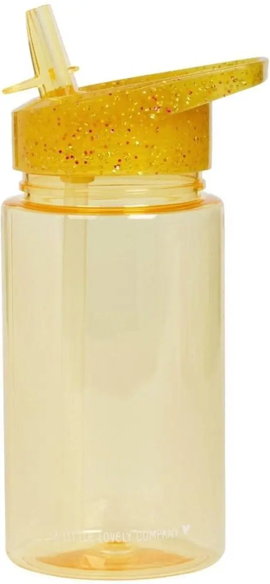 A Little Lovely Company Drinkfles Glitter Goud DBGLGO30