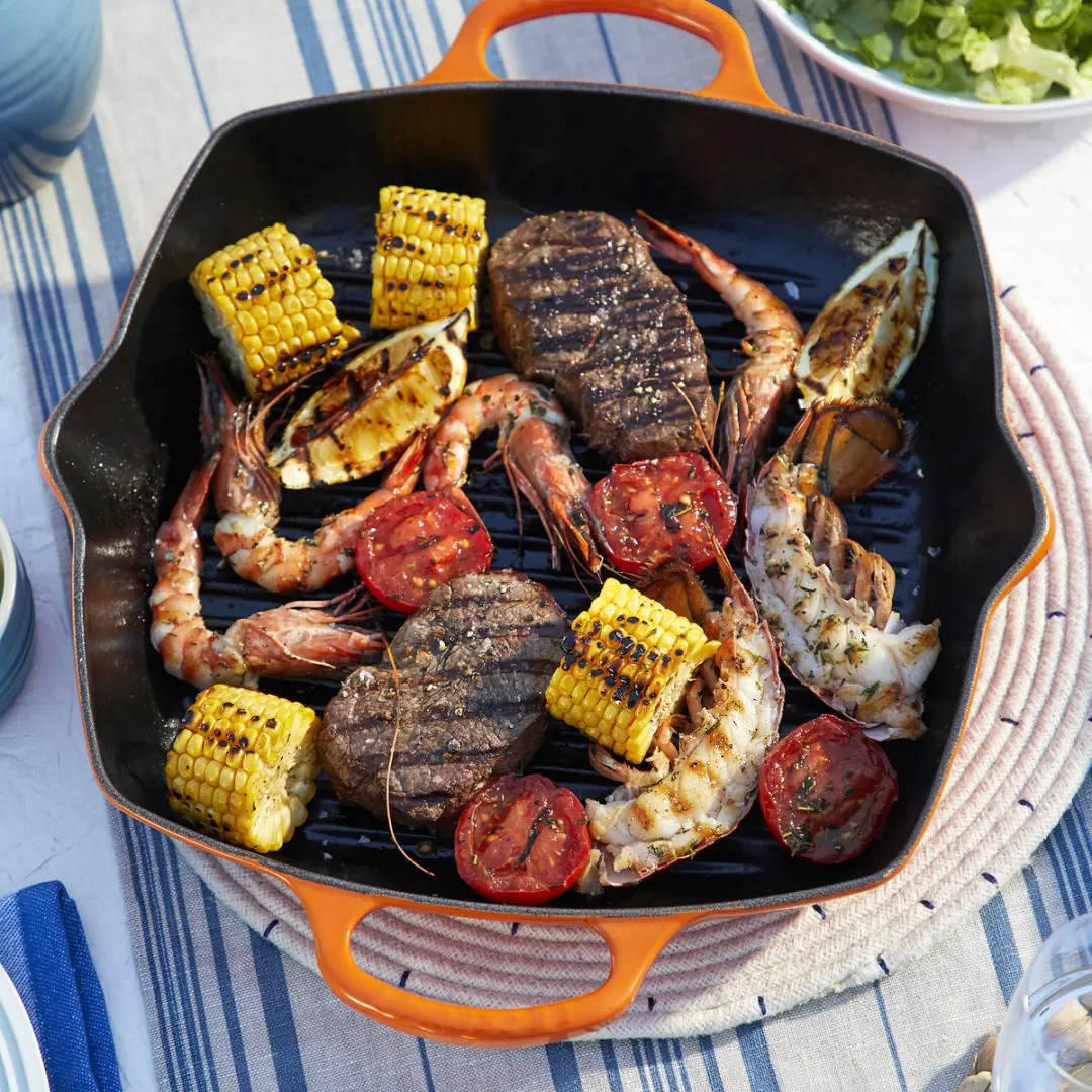 Le Creuset Signature Grillplaat Oranjerood 30cm