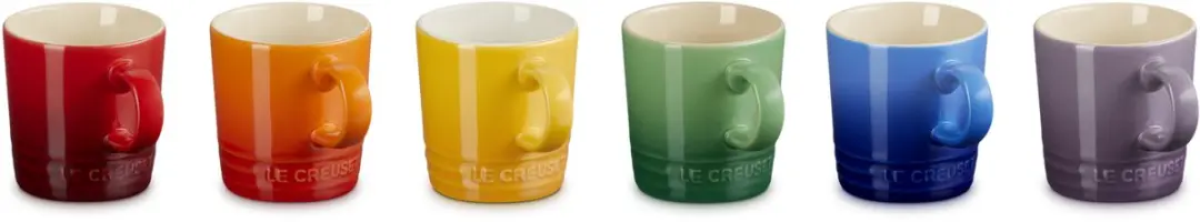 Le Creuset Espressokopjes Rain Bow 0,1L - 6 Stuks