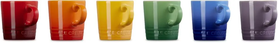 Le Creuset Espressokopjes Rain Bow 0,1L - 6 Stuks