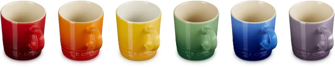 Le Creuset Espressokopjes Rain Bow 0,1L - 6 Stuks