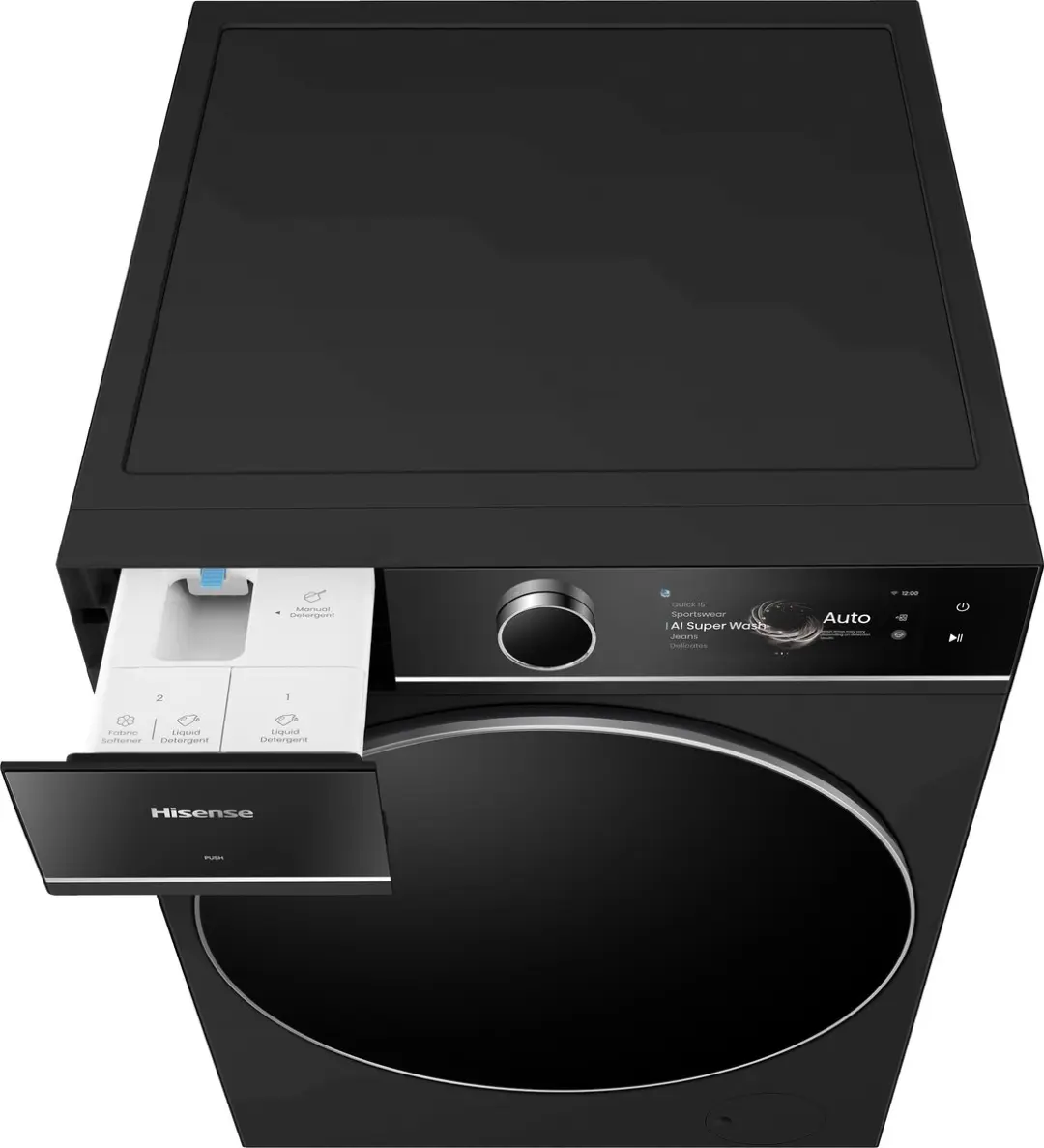 Hisense 7i WF7I1248BBR/BLX Wasmachine 12kg - Zwart