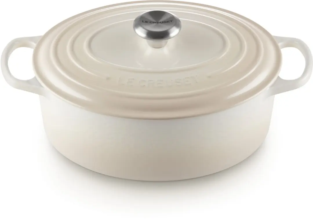 Le Creuset Signature Ovale Braadpan Meringue Ø29cm - 4,7L