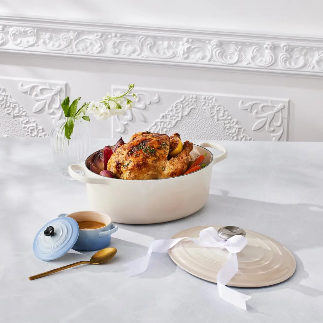 Le Creuset Signature Ovale Braadpan Meringue Ø29cm - 4,7L