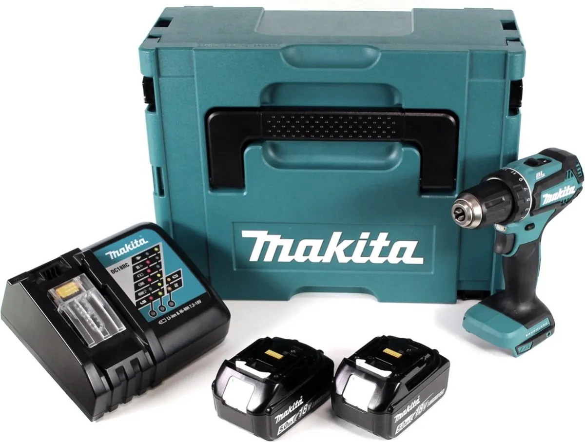 Makita DDF485RTJ Accu-boor/schroefmachine - 2x accu - 21 standen - afbeelding 6 van 6