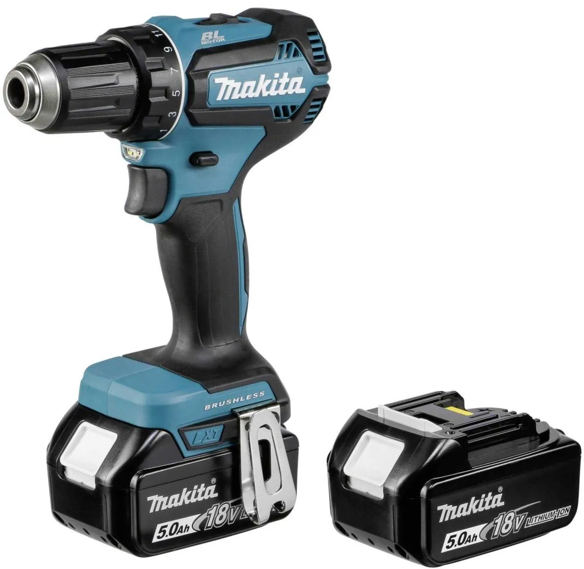 Makita DDF485RTJ Accu-boor/schroefmachine - 2x accu - 21 standen