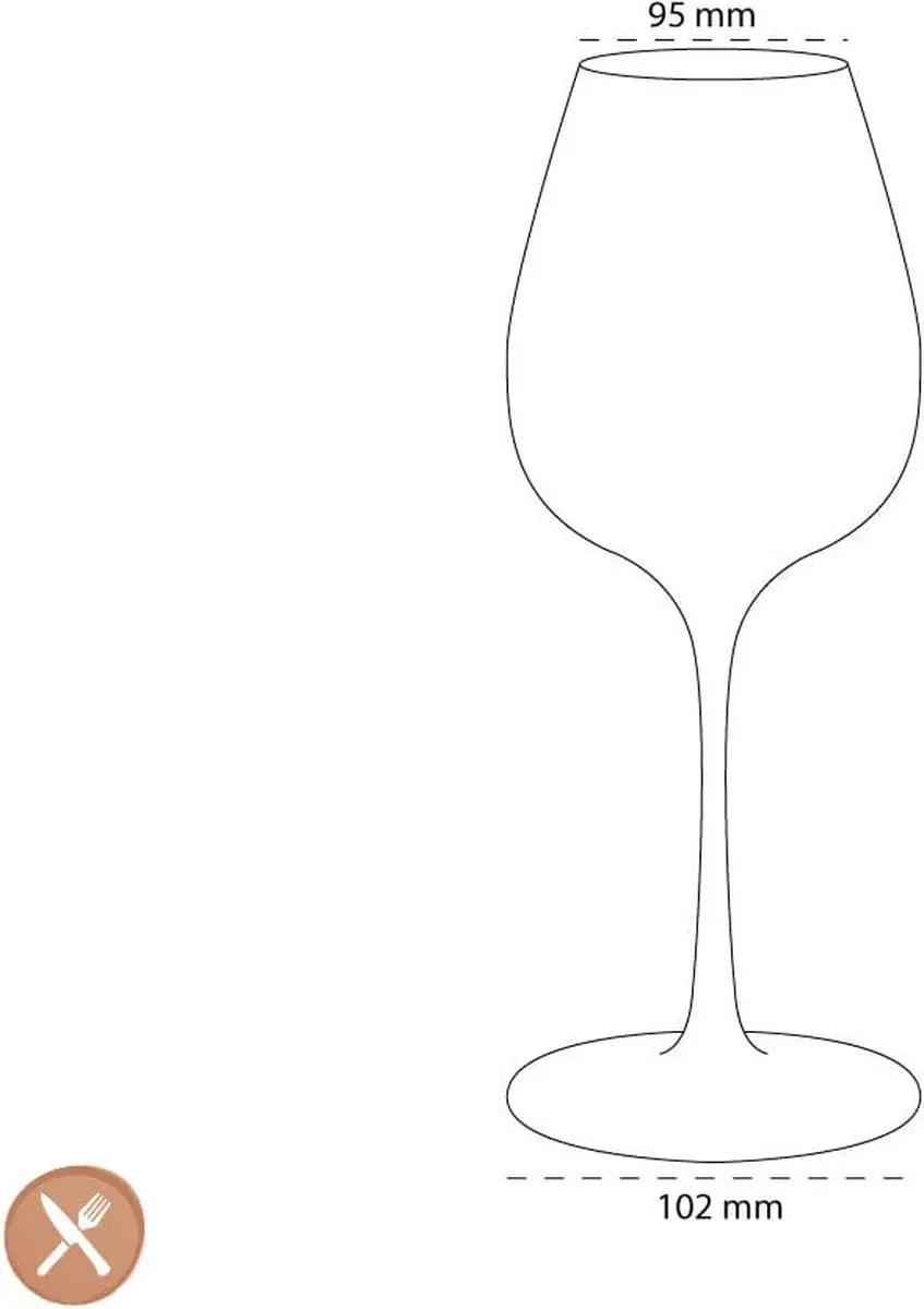 Villeroy & Boch Purismo Rode Wijnglas 550ml - Set van 4
