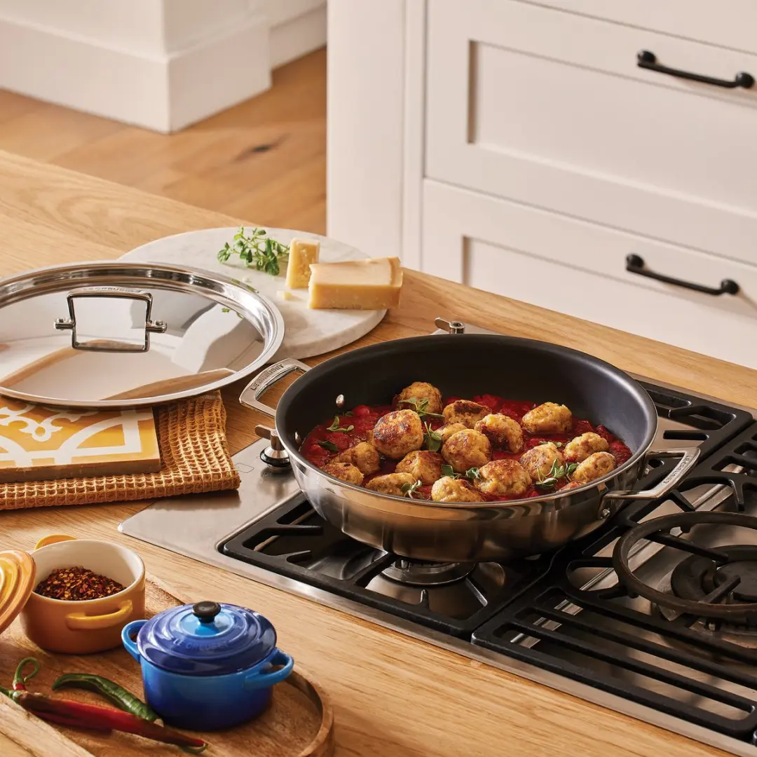 Le Creuset Provençaalse Sauteerpan RVS Ø30cm - 4,8L - afbeelding 6 van 6
