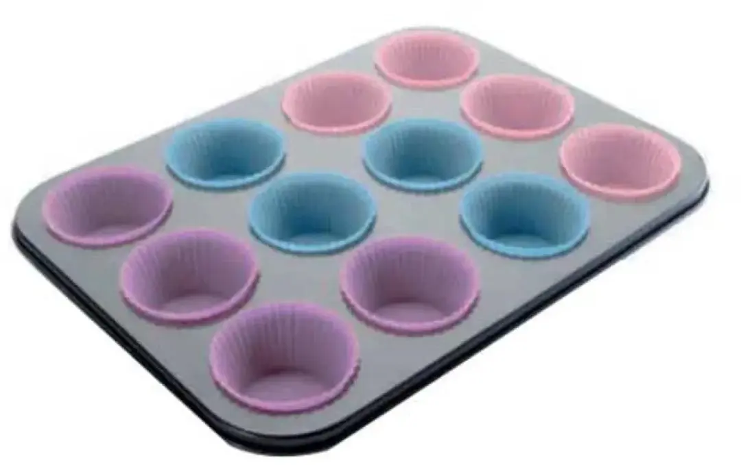 Ibili Muffin Capsulevormen - 12 Stuks - Multicolor