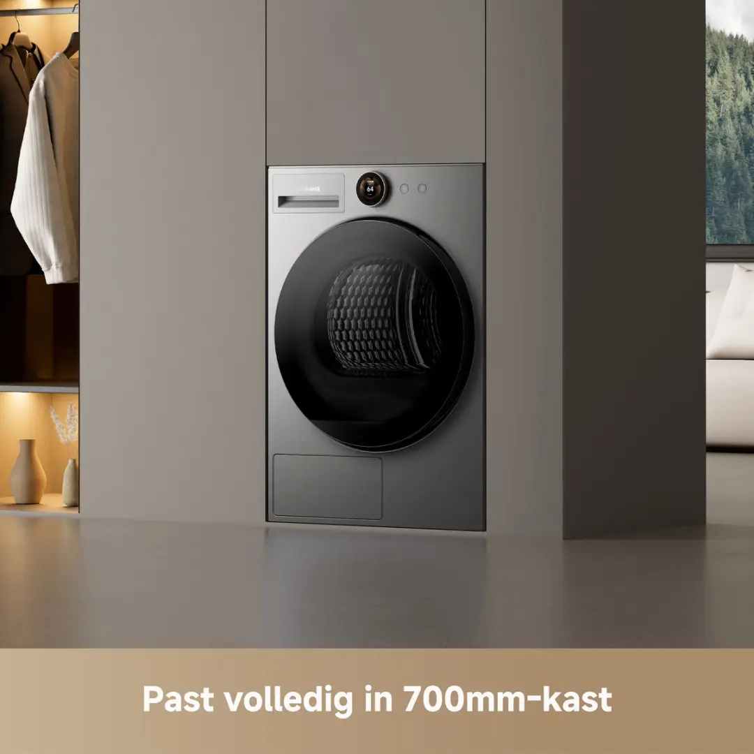 Dreame Droger L9 DWD09L90TAEU Warmtepompdroger 9kg - Titanium Grijs