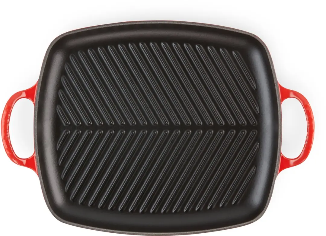 Le Creuset Signature Rechthoekige Grillplaat 27x30cm - Kersenrood
