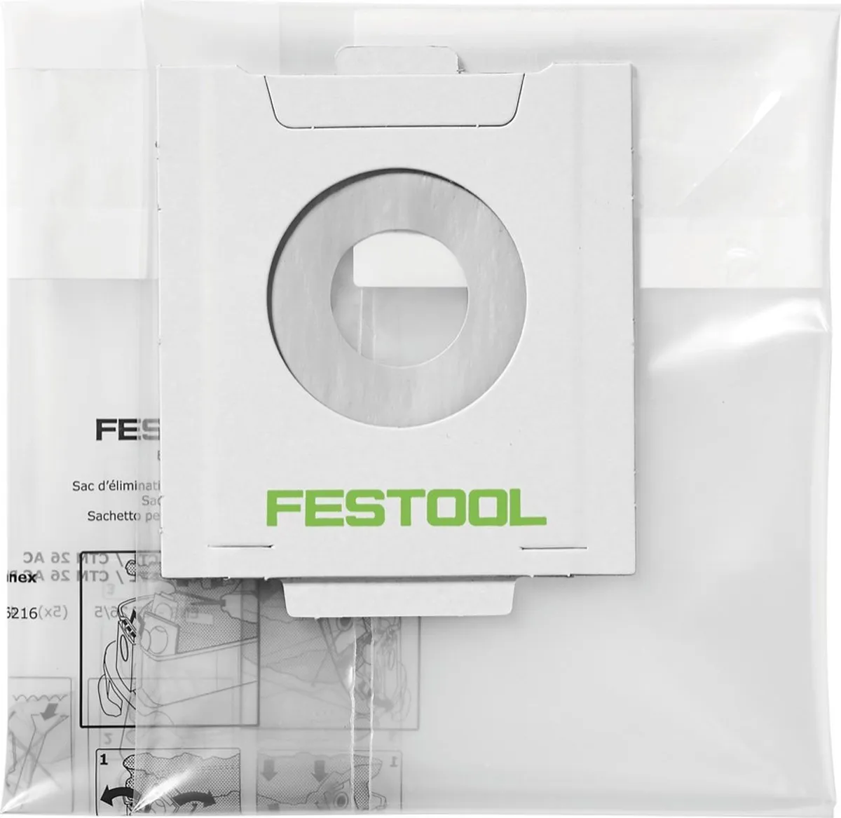 Festool ENS-CT 48 AC/5 Afvalzak - 5 Stuks