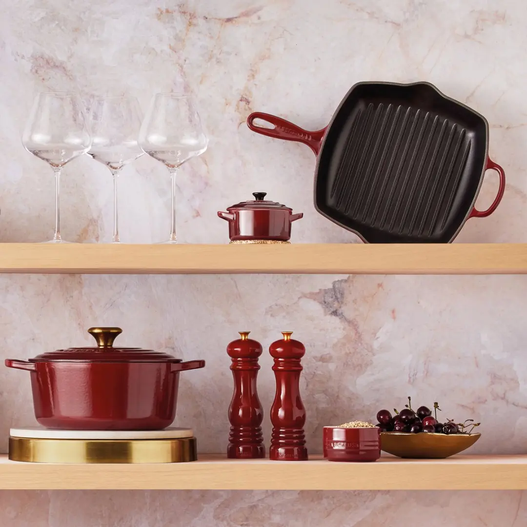 Le Creuset Signature Vierkante Grillpan 26cm - Garnet