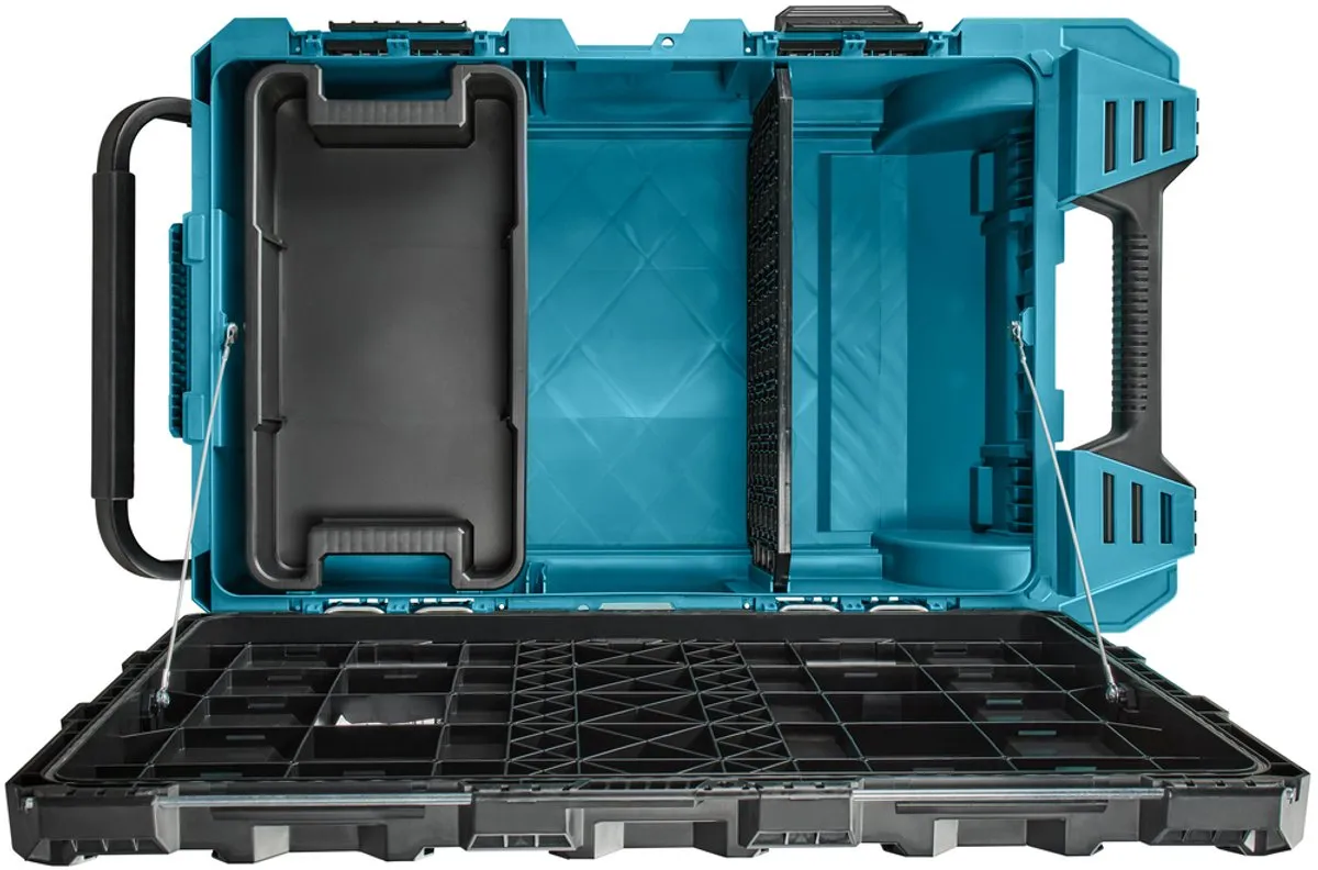 Makita MAKTRAK P-91001 Gereedschapskist Trolley - Turquoise/Zwart